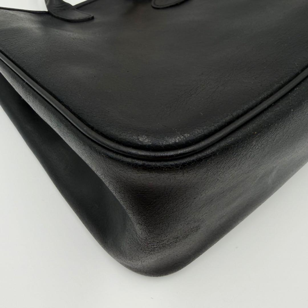 LONGCHAMP ロンシャン ロゾ ハンドバッグ レザー ブラック A4可