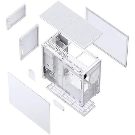 【新品・未使用・未開封】JONSBO D41 ホワイト メッシュ ガラス ATX