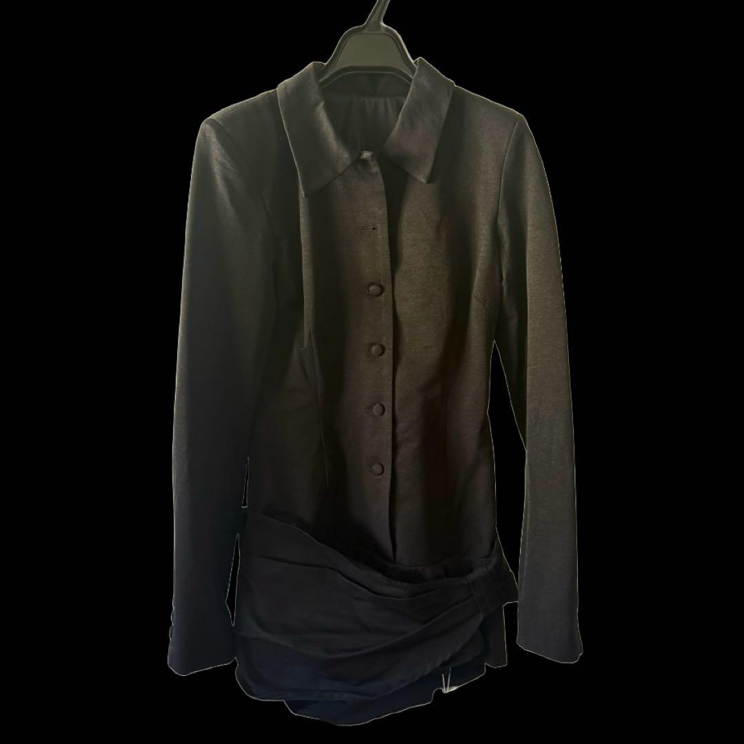 ワンピース theredthread S suit bow dress mini black