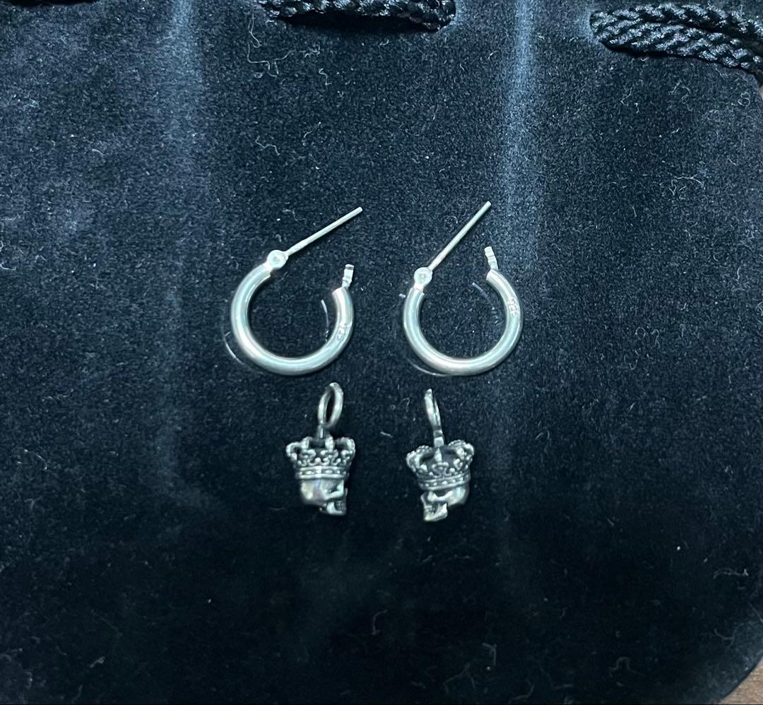 ジャスティンデイビス　スカルリングピアス