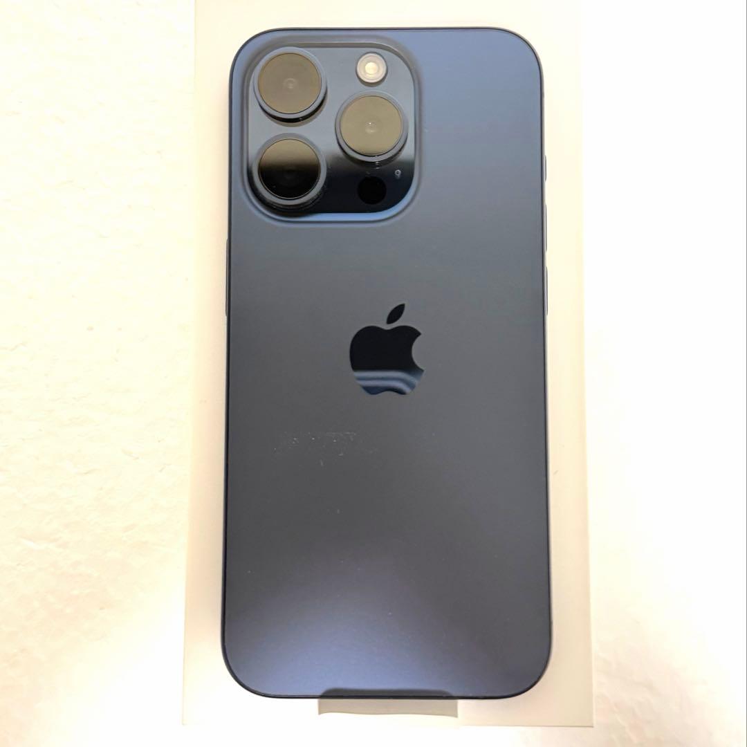 【美品】iPhone15pro ブルーチタニウム 128GB バッテリー91%