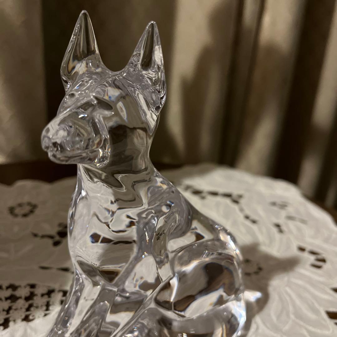 Daum France 犬クリスタル置物