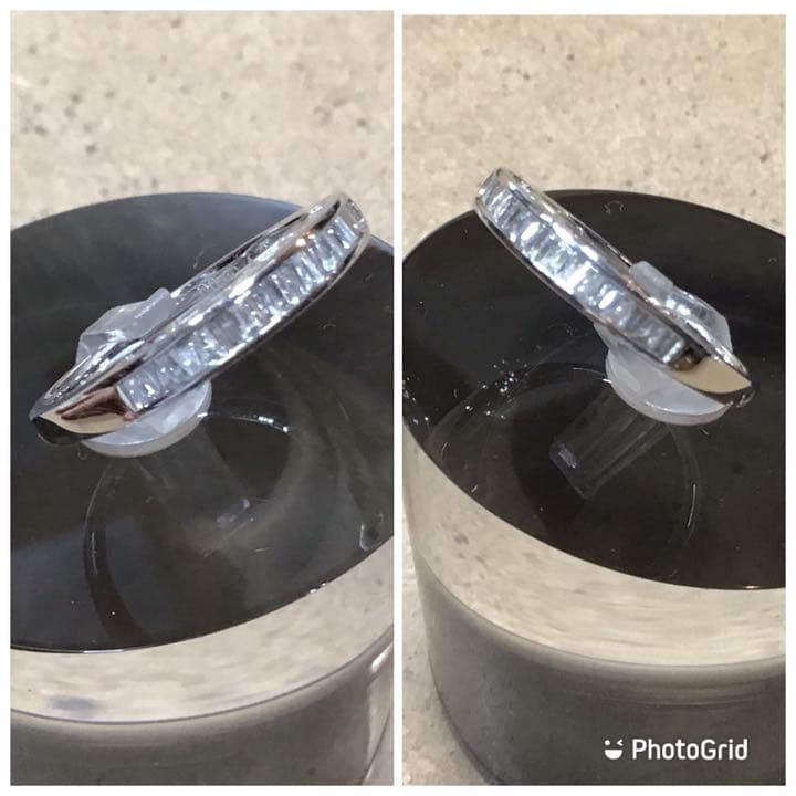 最終値下げ　QVC 18KWG テーパーダイヤモンドリング　保証書付　⑥