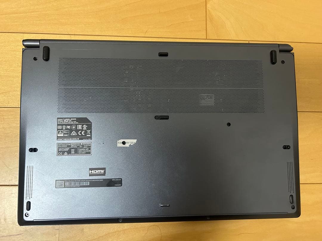 Windowsノート本体 MSI Modern 15 A10M Carbon Gray