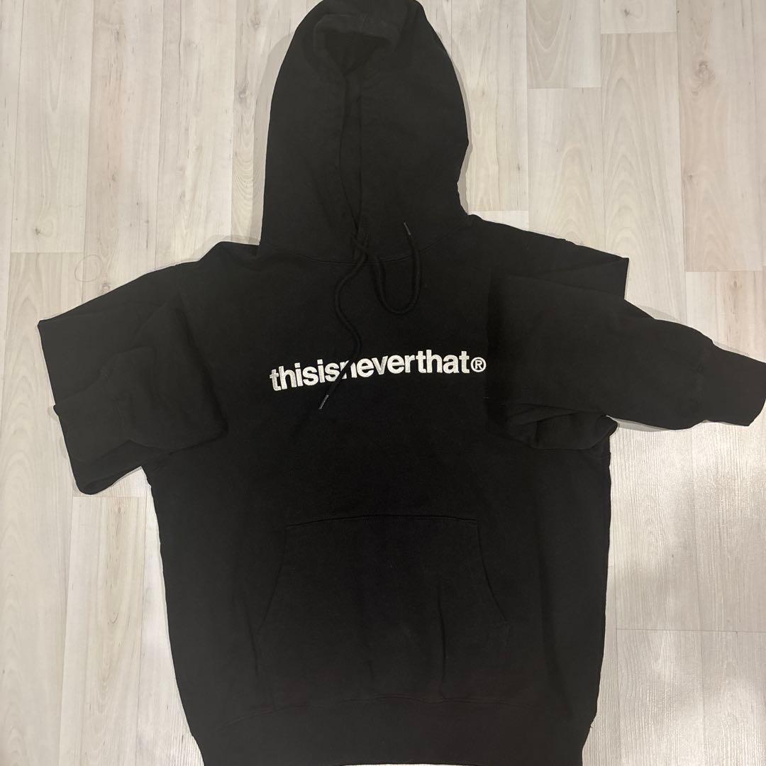 thisisneverthat ブラックパーカー Mサイズ