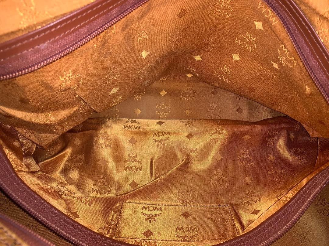 【中古】MCM 大型ボストンバッグ ショルダーストラップ欠品