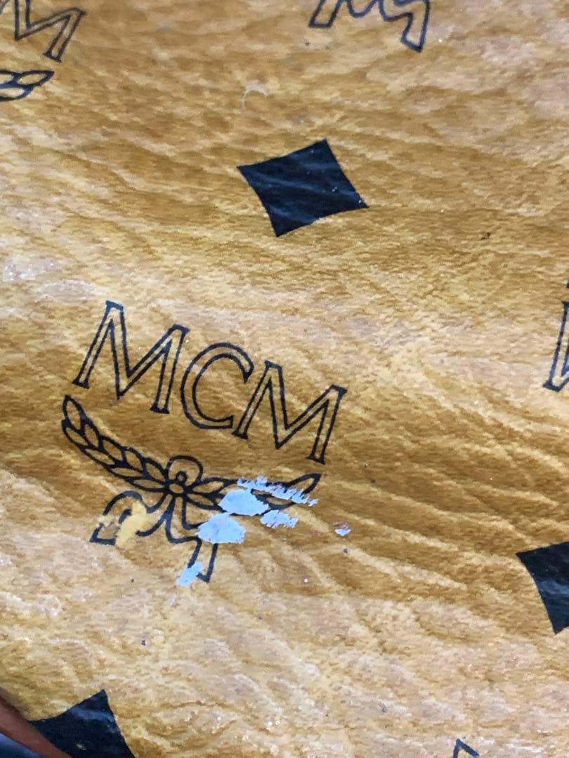 【中古】MCM 大型ボストンバッグ ショルダーストラップ欠品
