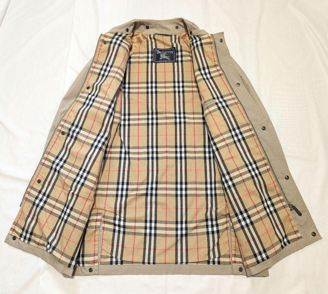 【Burberrys】90sイングランド製ハーフコート・カーコート　ベージュ