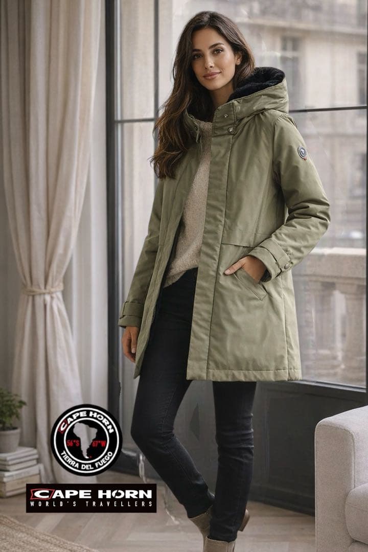 ケープホーン/未使用近 REMOTA リモータ ダウンジャケット カーキ 42