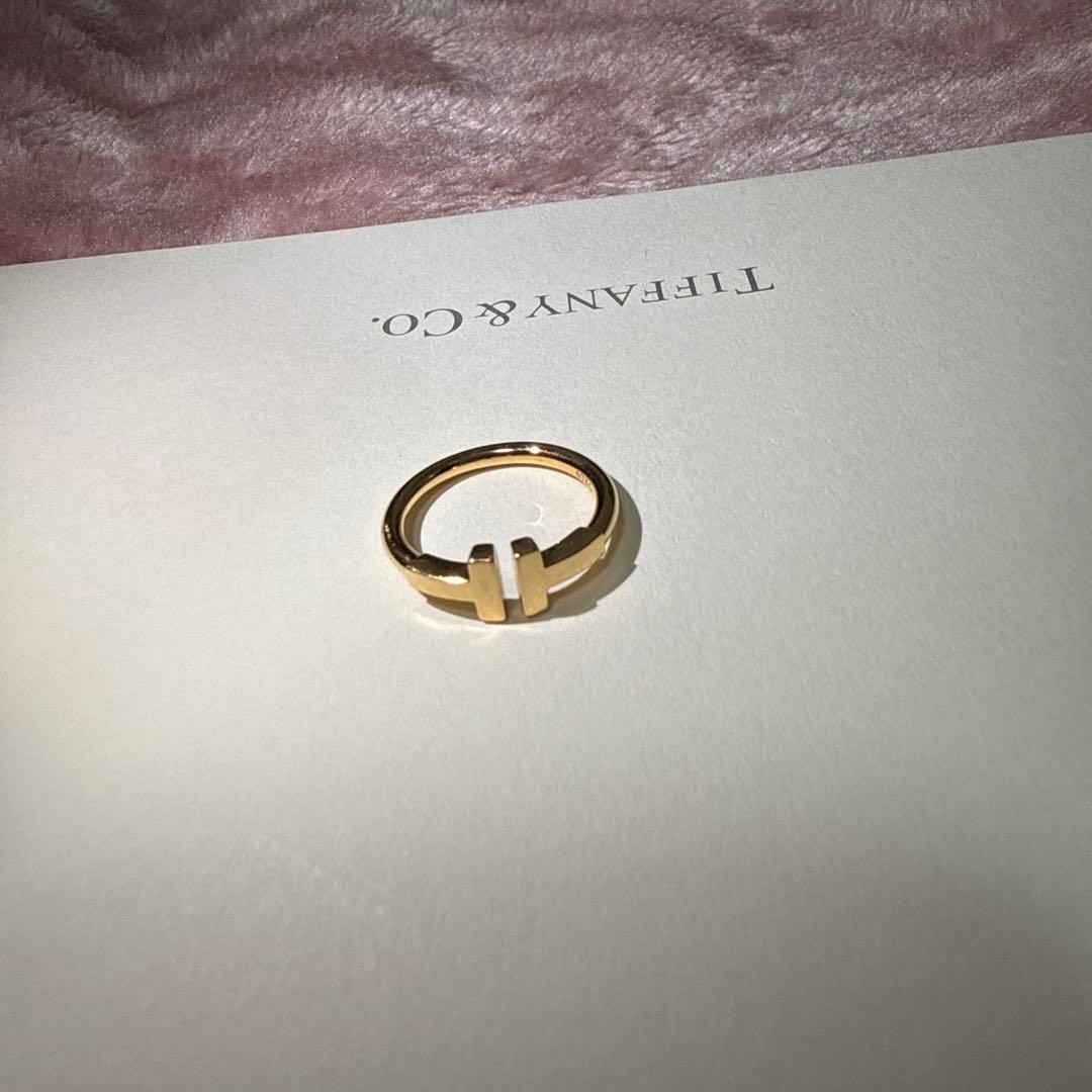 ワイヤー リング　ローズゴールド　USサイズ4