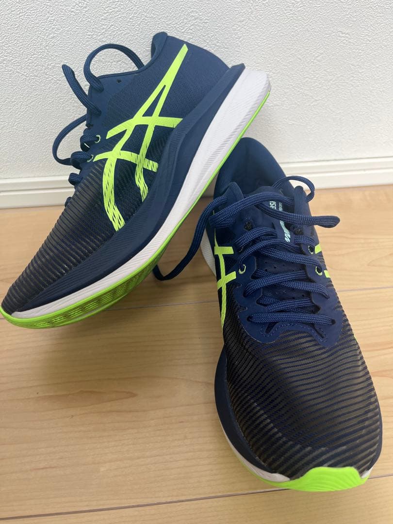 ASICS MAGICSPEEDネイビー/ライム　マジックスピード3 26.5