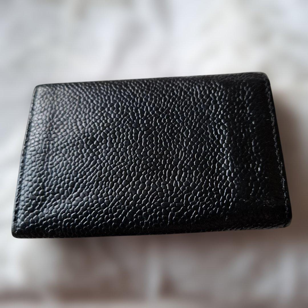 CHANEL ブラック キャビアスキンキーケース