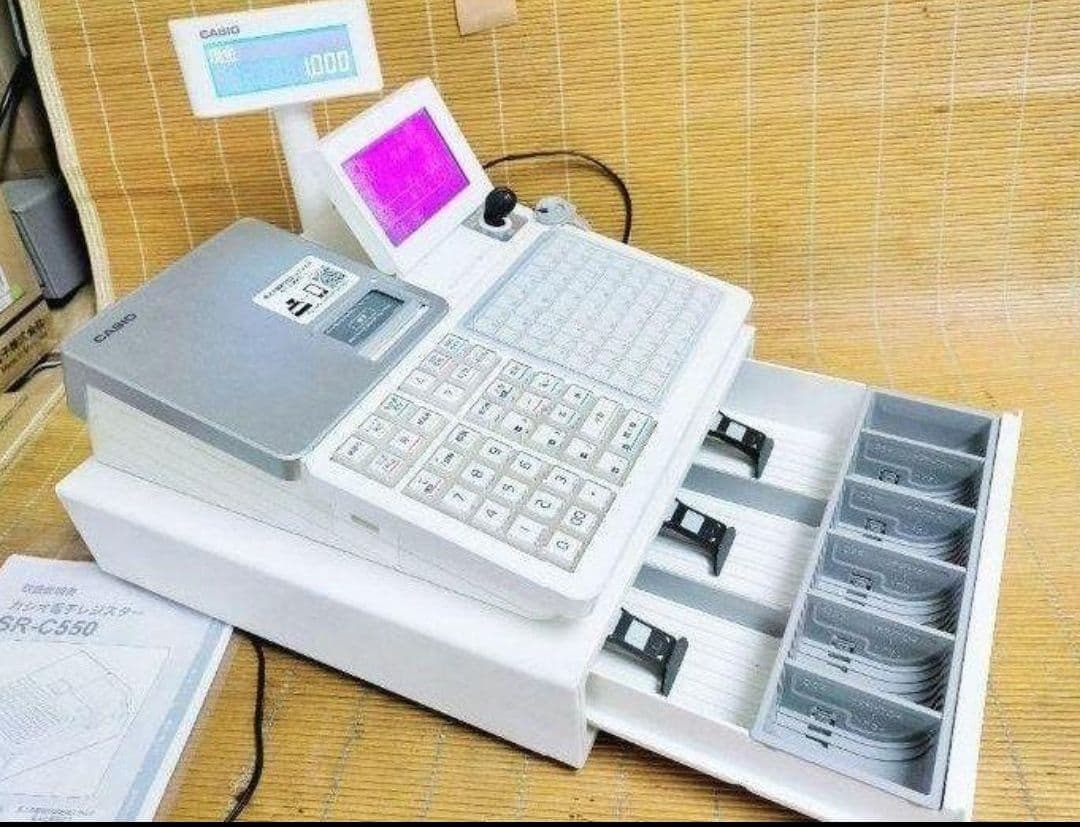 カシオレジスター　SR-C550最新スマホ管理Bluetooth　003334