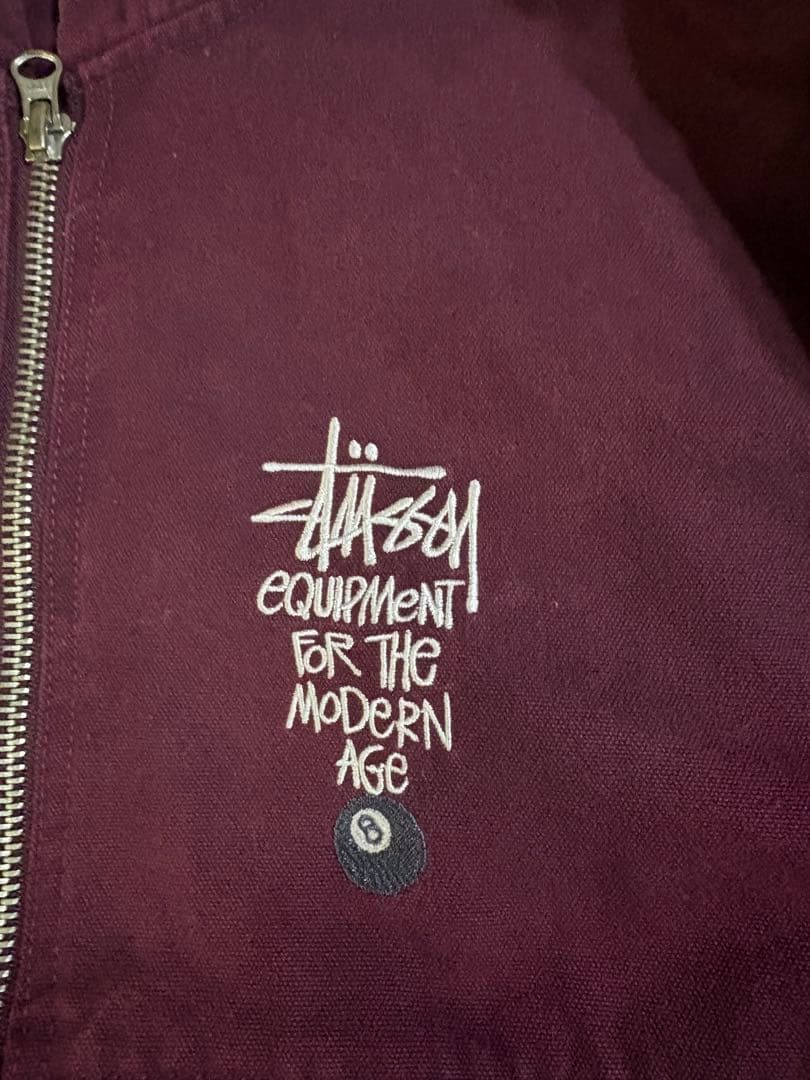 Stüssy フード付けジップパーカー