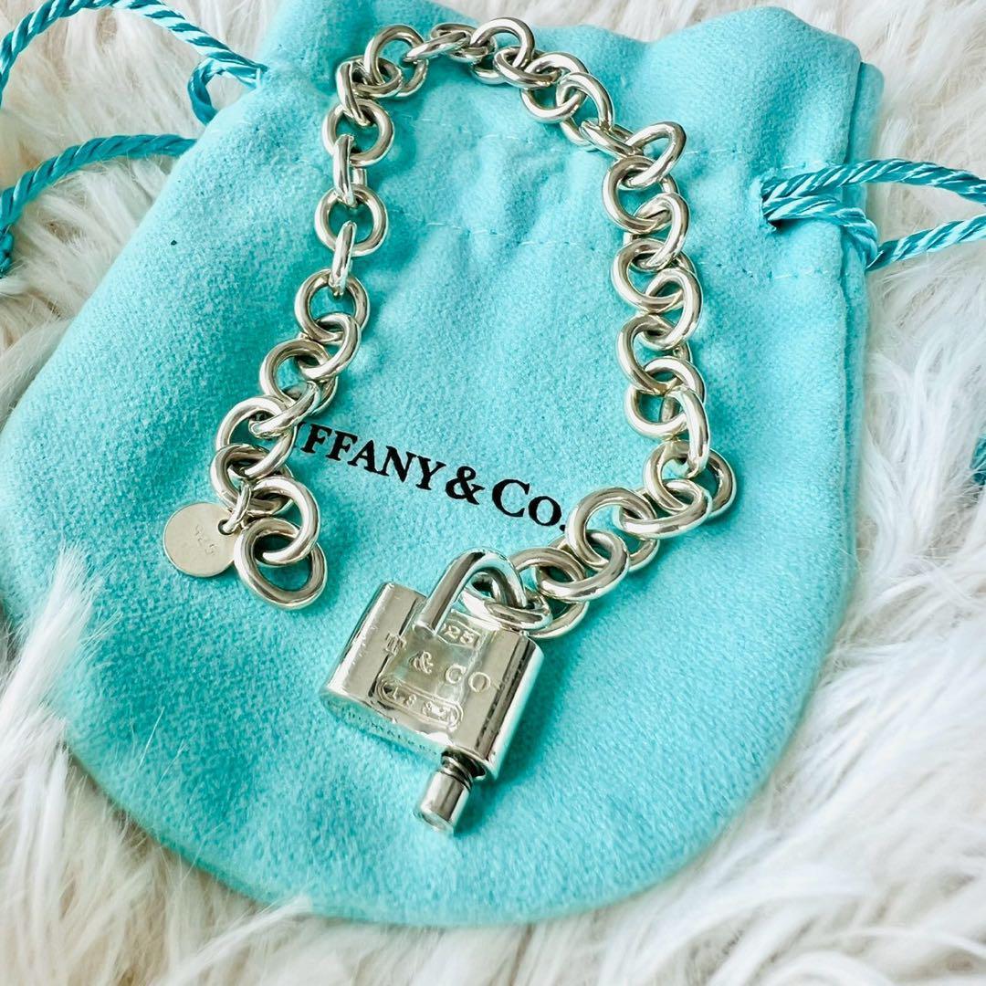 希少✨ティファニー　ブレスレット　カデナ　ロック　鍵　キー