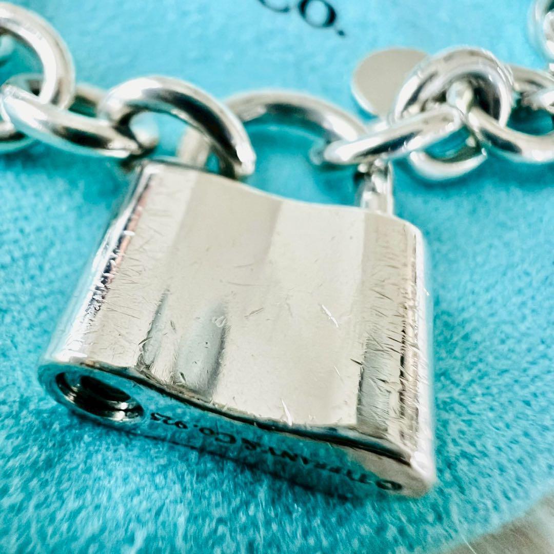 希少✨ティファニー　ブレスレット　カデナ　ロック　鍵　キー