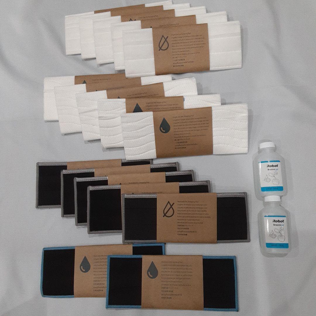 新品●ブラーバジェットm6 ウェットパッド/ドライパッド/純正洗剤セット●ルンバ