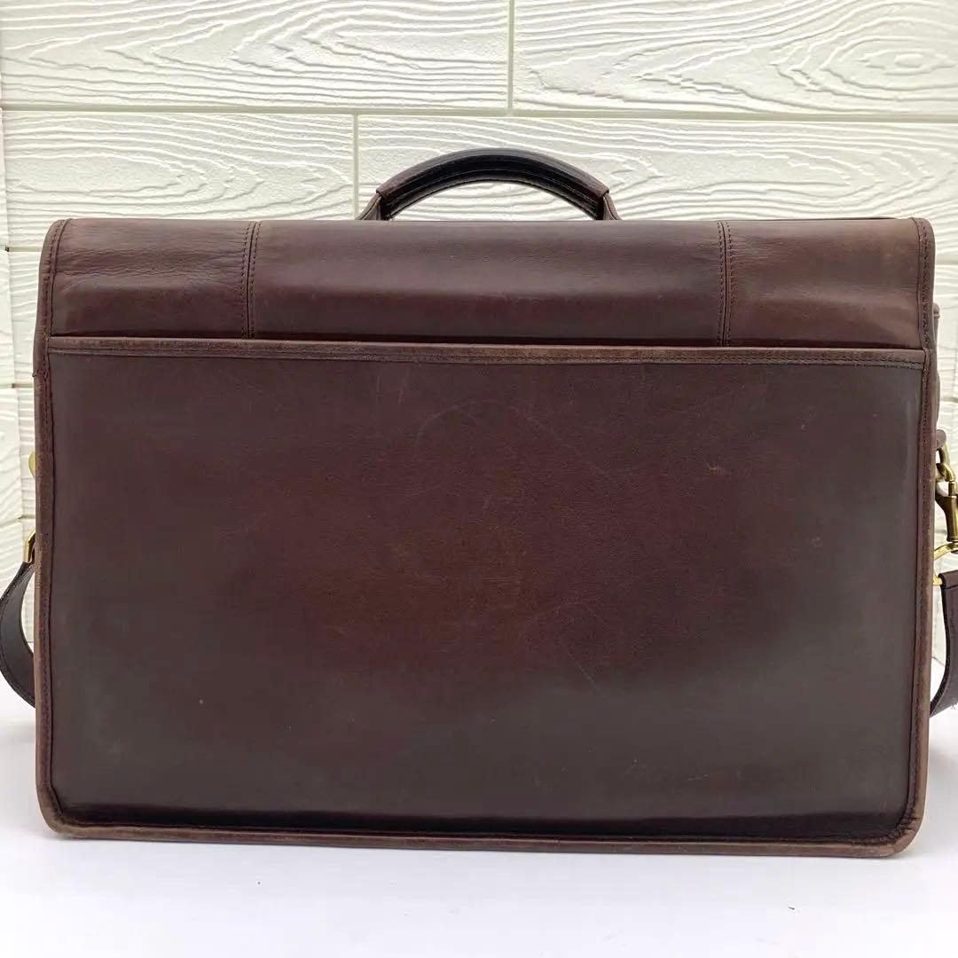 COACHオールドコーチ レザー 2way ビジネスバッグ 0546 ブラウン