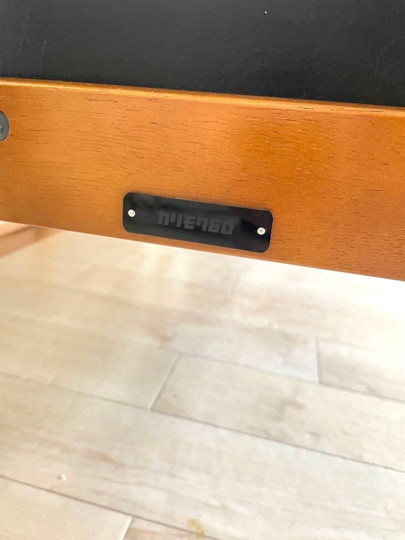 難ありです‼️カリモク60　Kチェア　2シーター　黒
