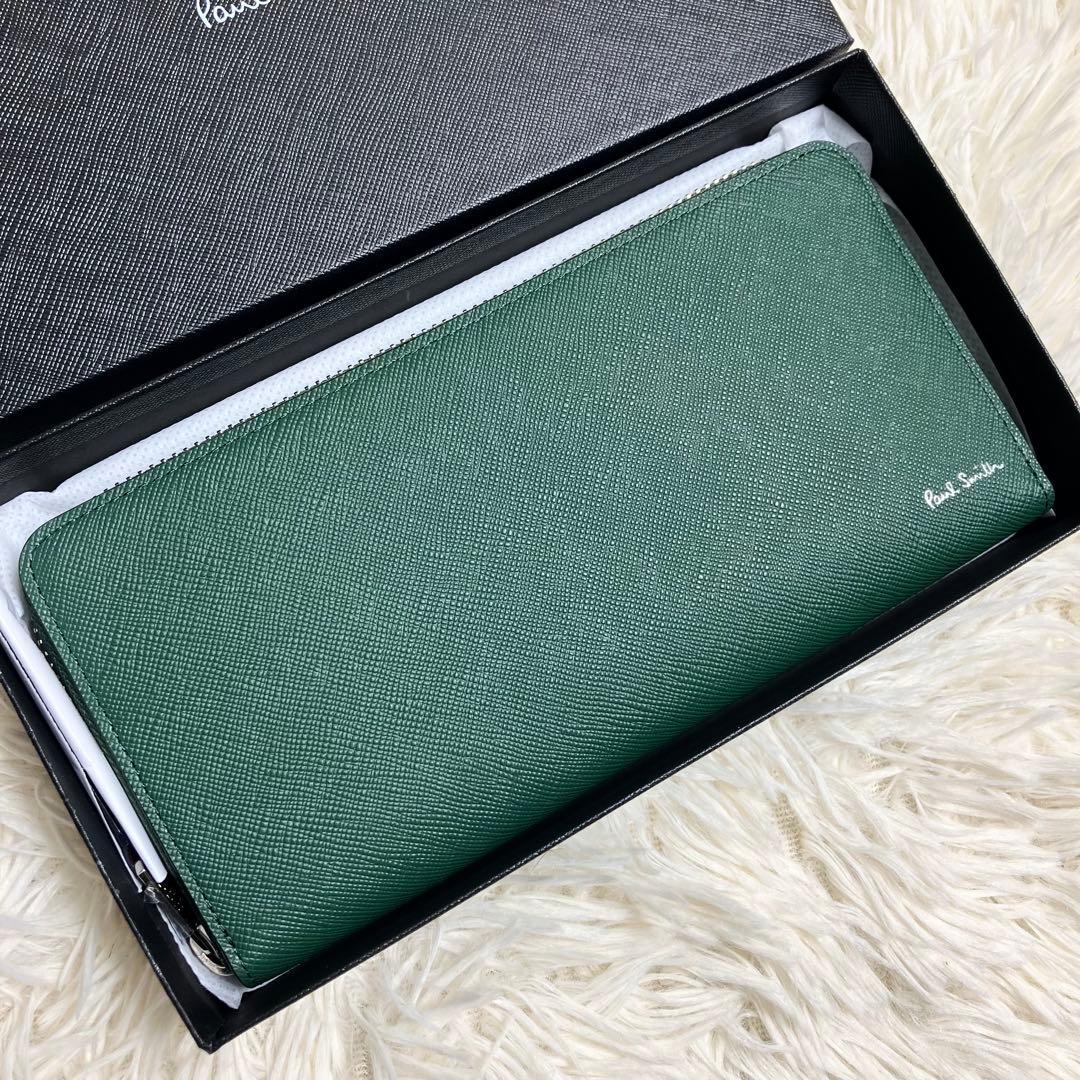 【未使用】 現行 ポールスミス ラウンドジップ ロングウォレット