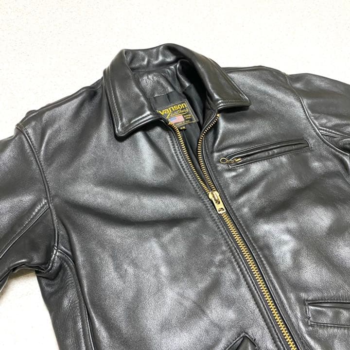 バンソン【VANSON】シングルライダース　38 レザージャケット