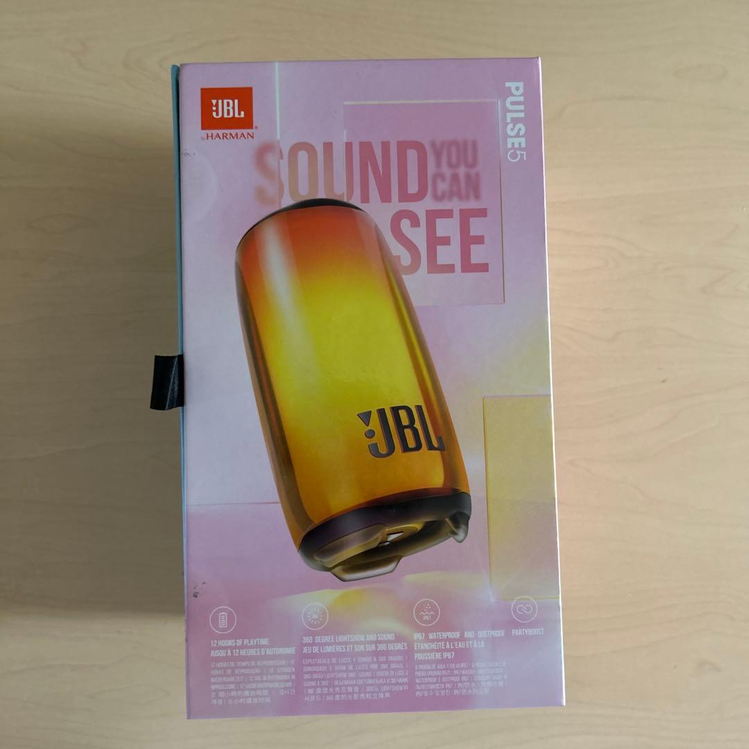 7月2日までに販売/JBL PULSE5ワイヤレススピーカー　付属品あり