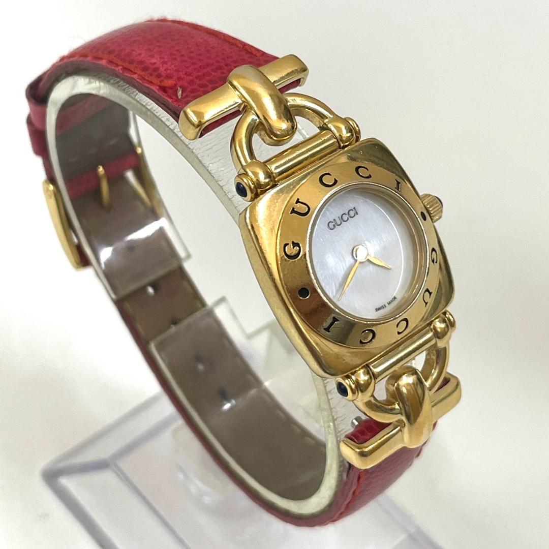 【正規品】 GUCCI 6300L 白文字盤 チェンジベルト レディース腕時計