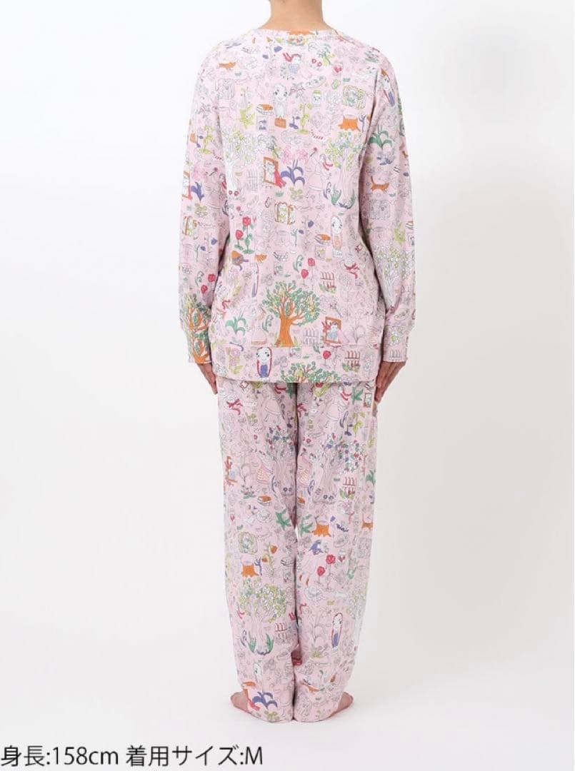ツモリチサトスリープ　2025新作パジャマ　ワンダーフォレスト(ピンク/4L)
