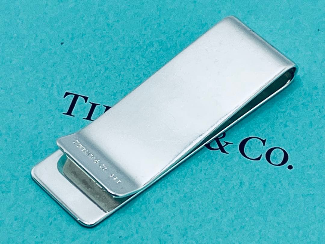 h674 ティファニー　エンジンターン　マネークリップ　シルバー　925