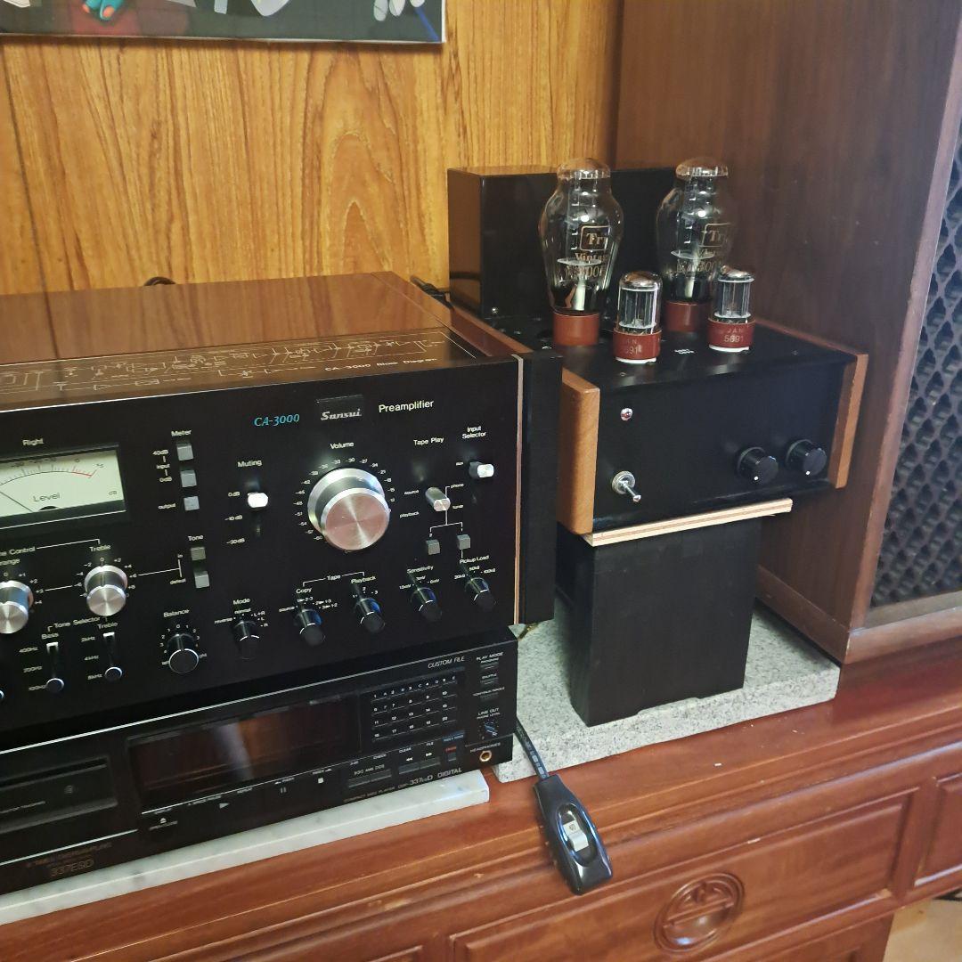 Tri300Bシングルアンプ 予備真空管PSVANE300B付き!