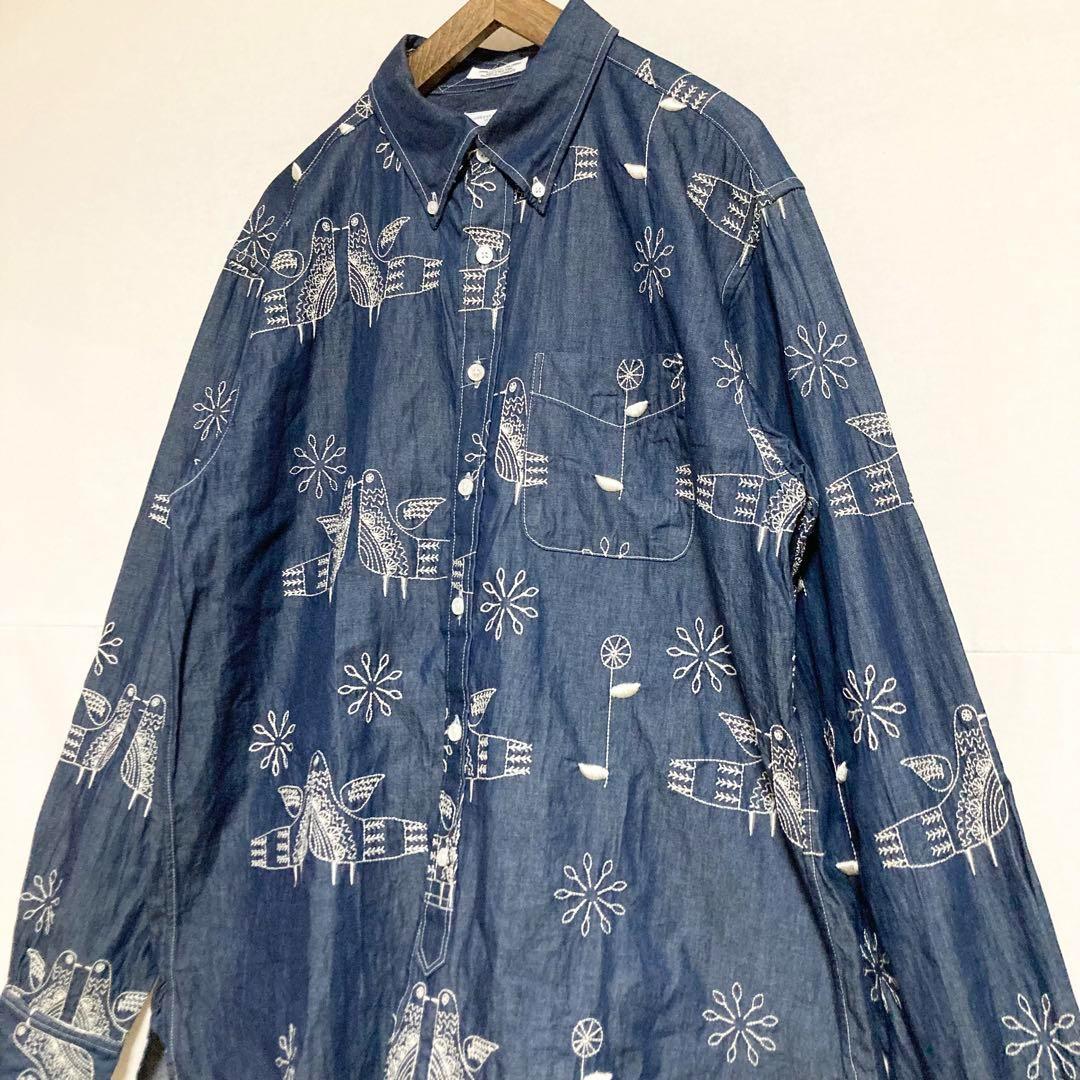 Mサイズ！ENGINEERED GARMENTS バード刺繍デニムシャツ