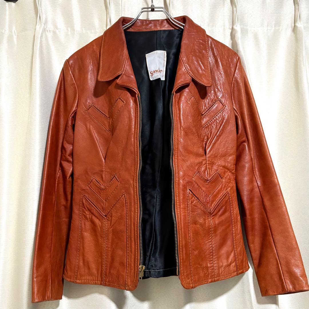 【希少】70s 最高峰クラフトレザー gandalf レザージャケット