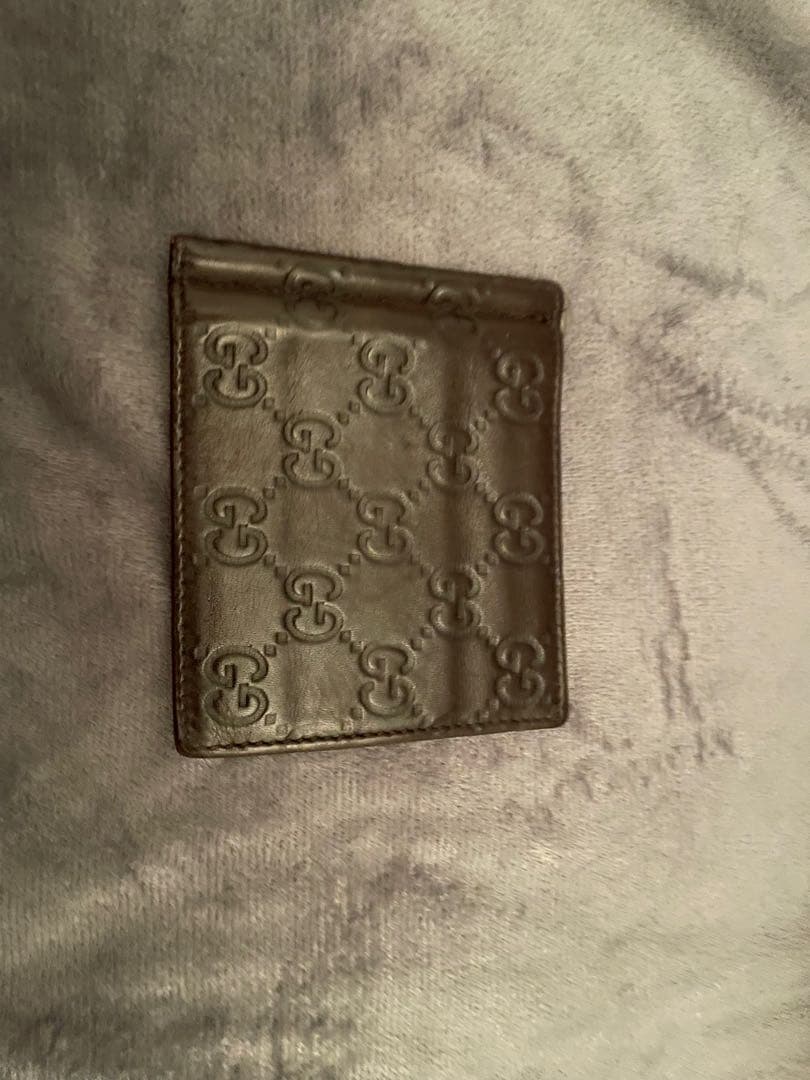 GUCCI ダークブラウン マネークリップ