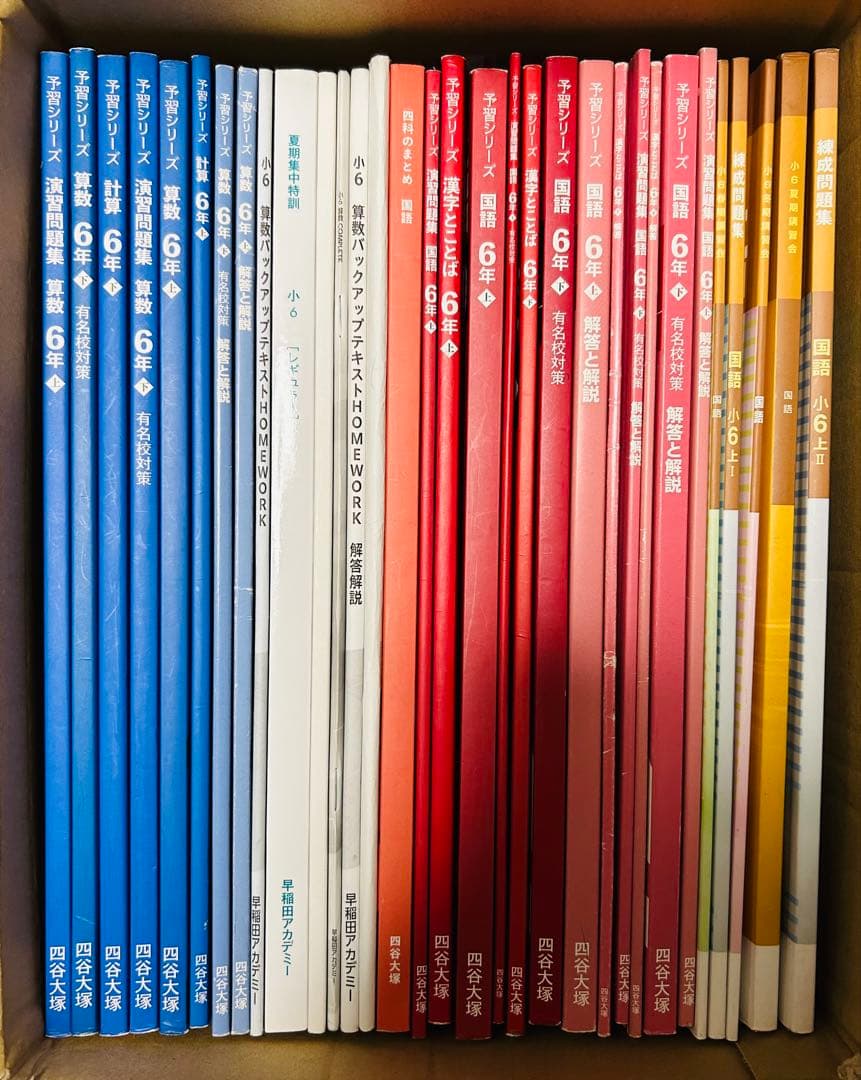 予習シリーズ 演習問題集 国語 算数 6年生 解答・解説付き 早稲アカ 四谷大塚