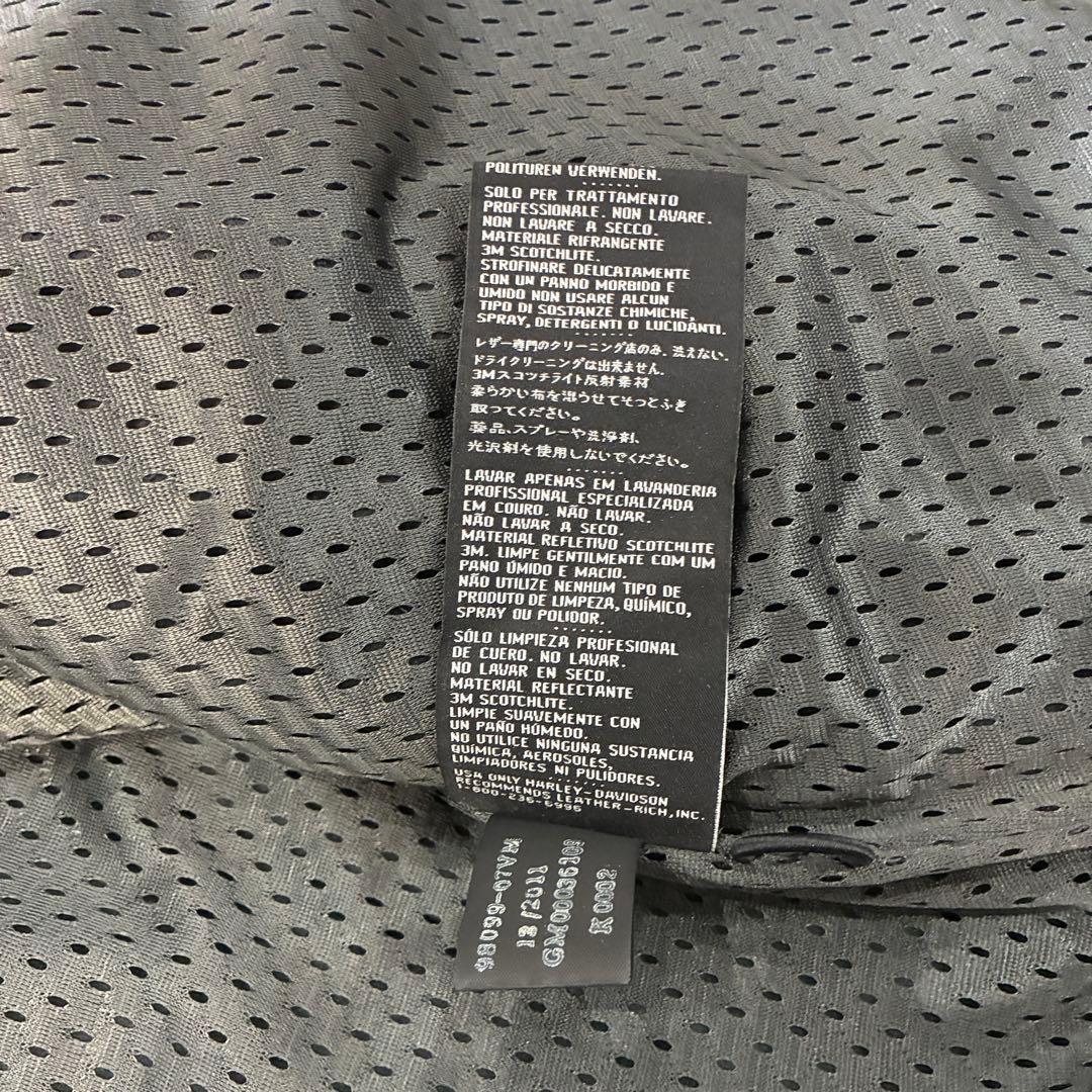 4*9様 【蛍光ロゴ】ハーレーダビッドソン　レザージャケット　スカル　ライダース