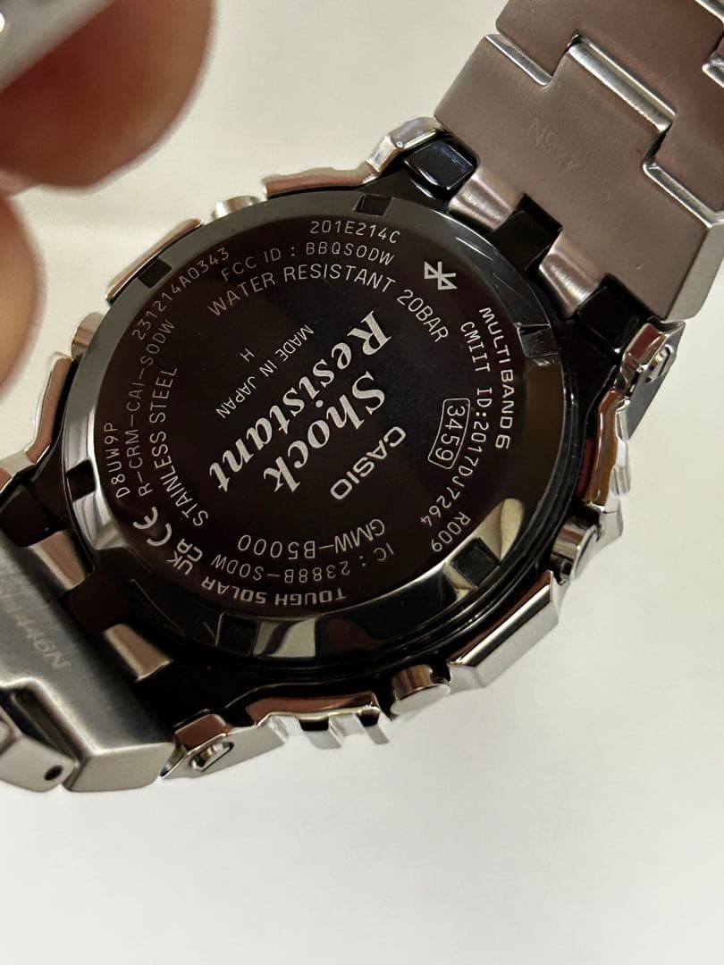 【極美品】G-SHOCK GMW-B5000D-1JF フルメタル シルバー