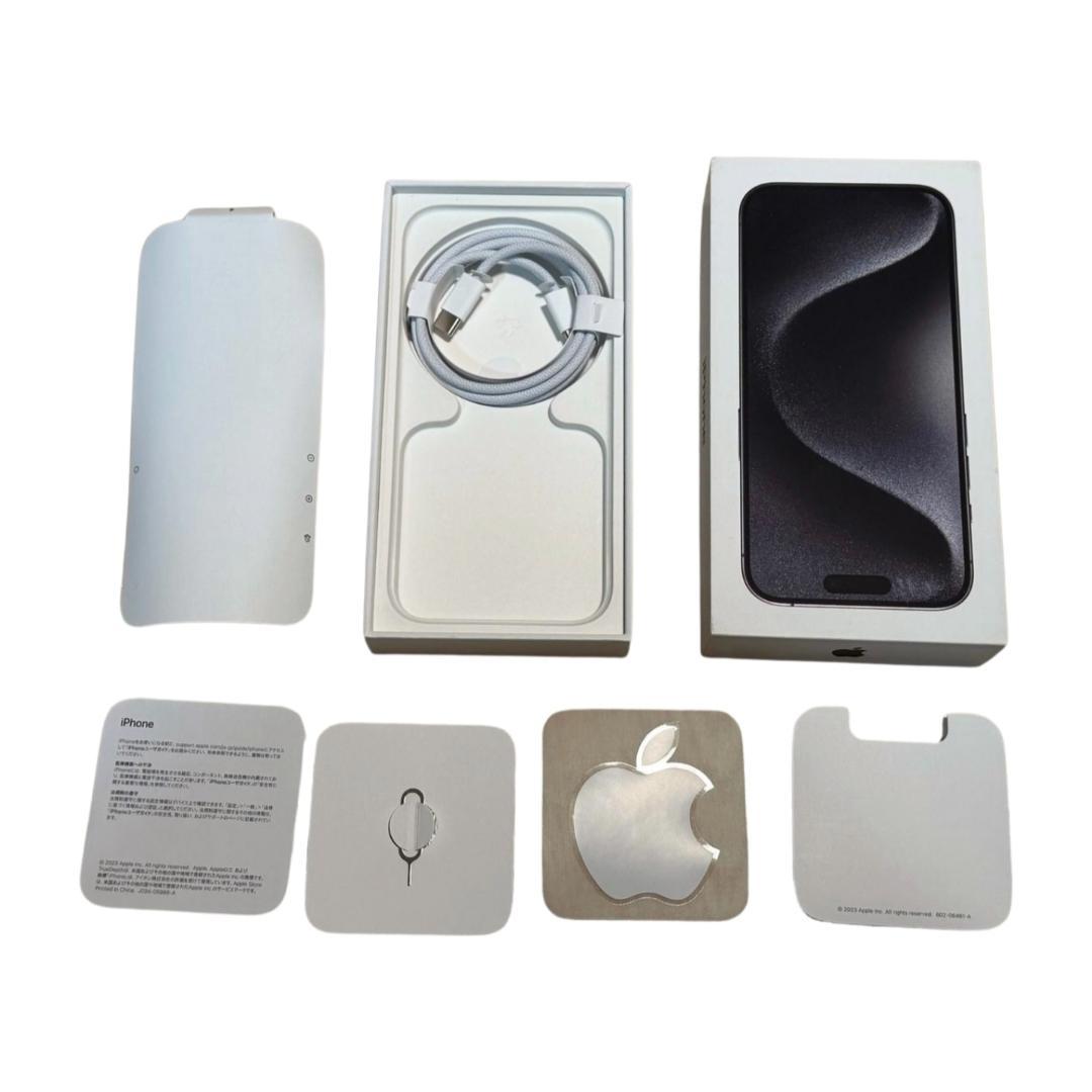 【極美品／付属品◯】iPhone 15 Pro 128GB ブラックチタニウム