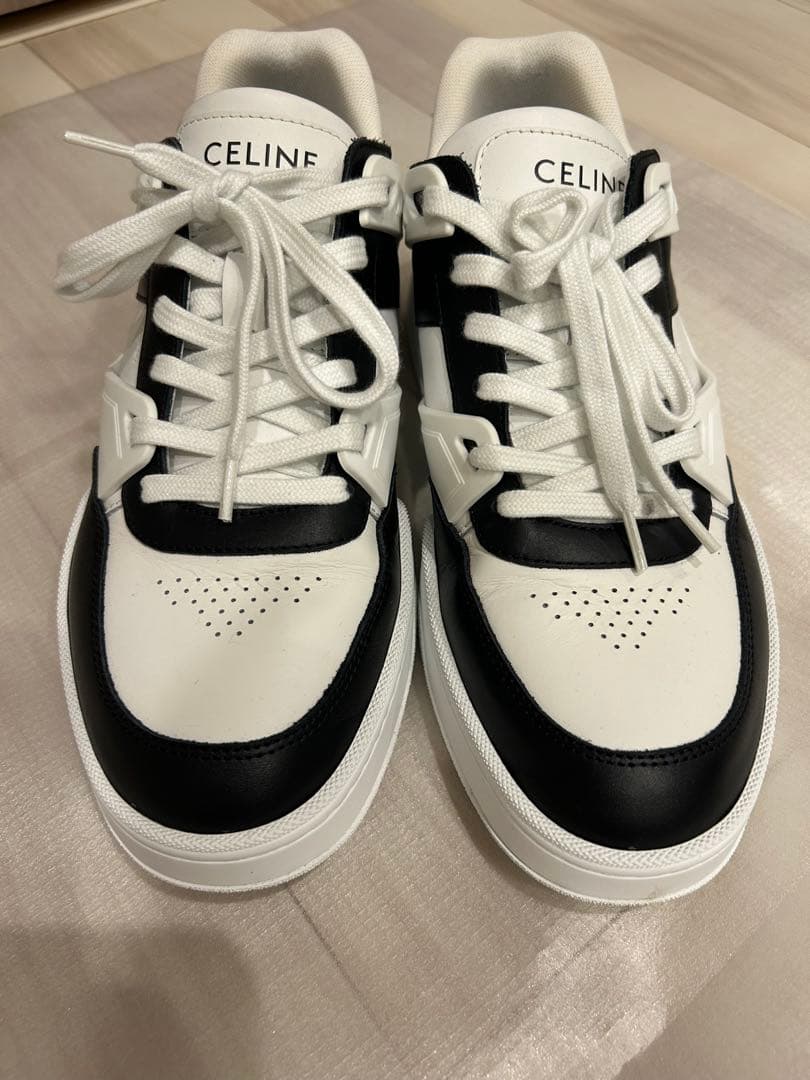【サイズ41】CELINE ホワイト ブラック スニーカー