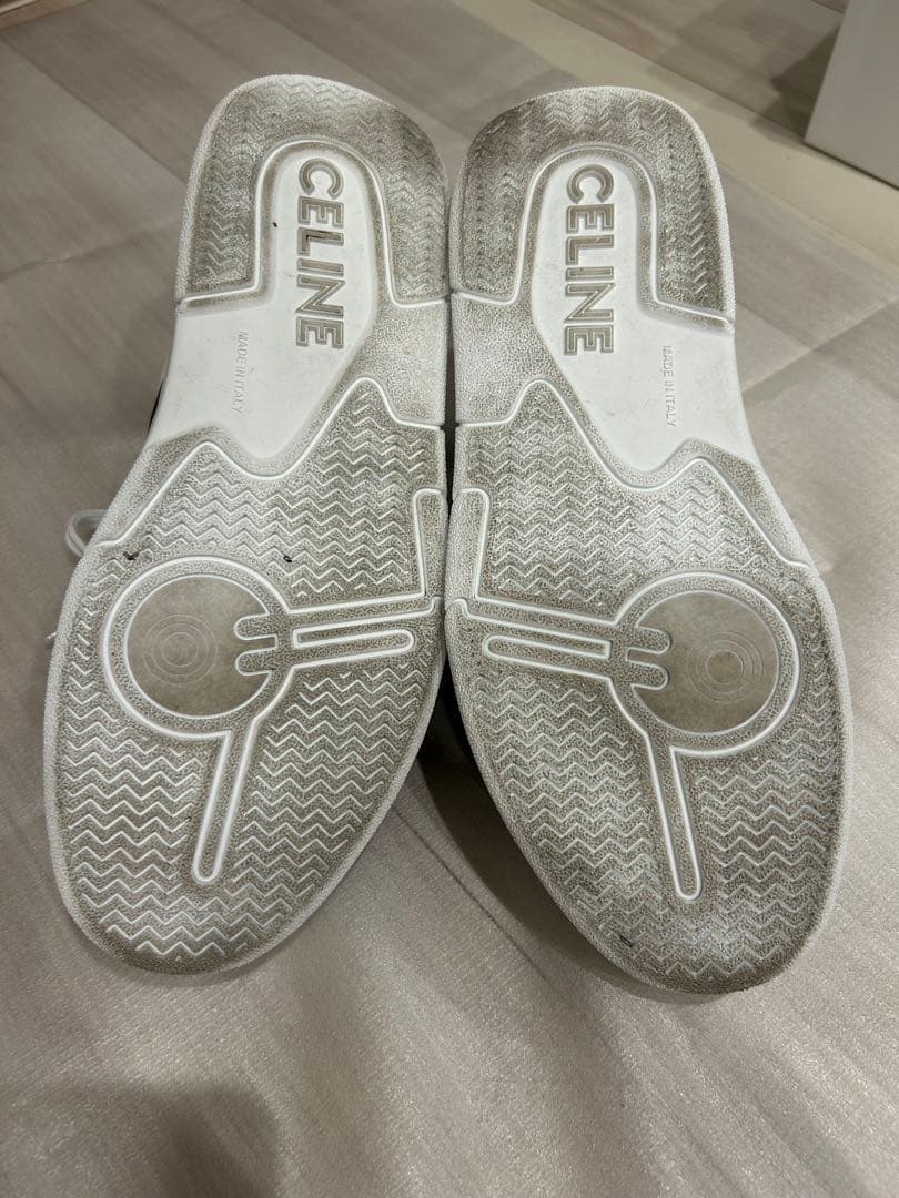 【サイズ41】CELINE ホワイト ブラック スニーカー