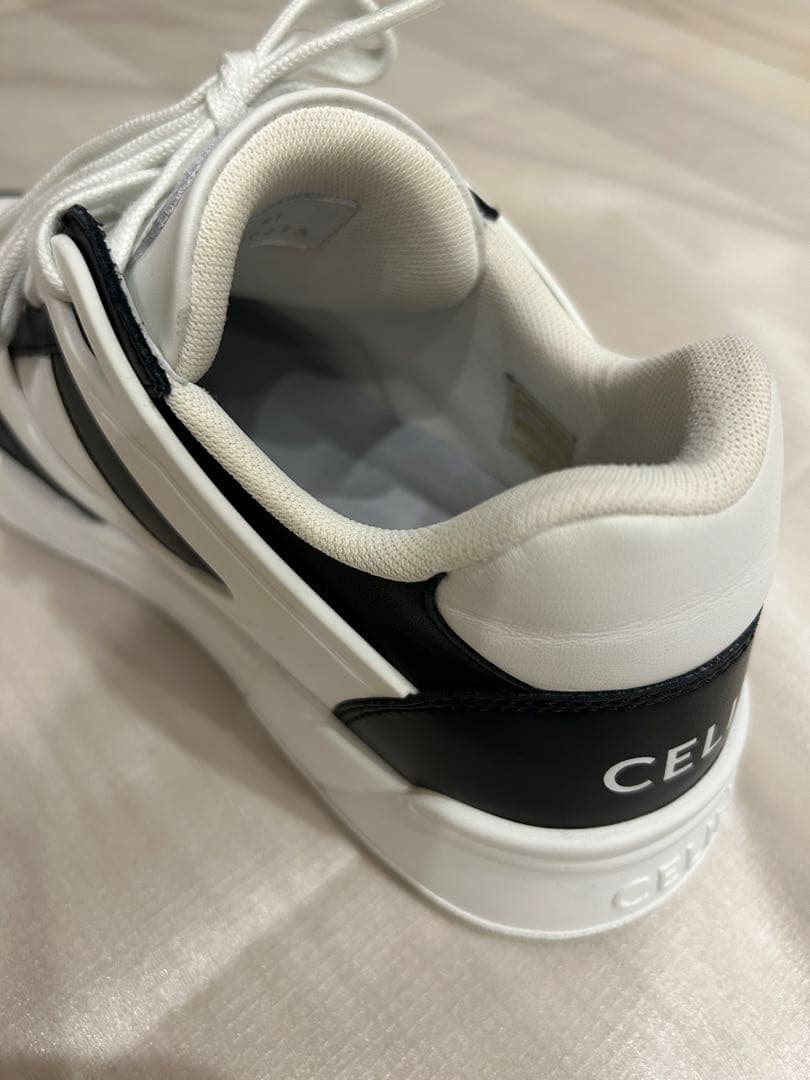 【サイズ41】CELINE ホワイト ブラック スニーカー