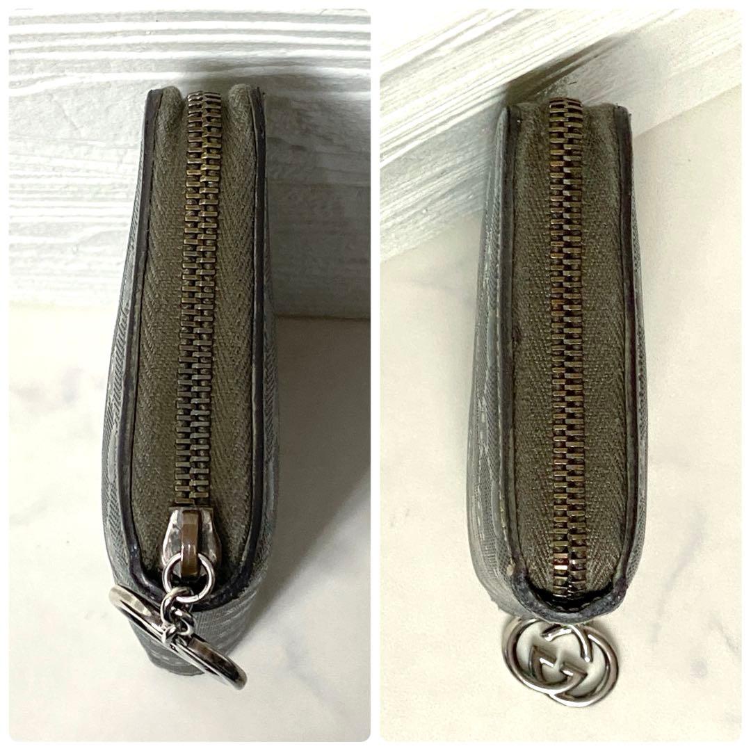 グッチ GUCCI インプリメ GG柄 ラウンドファスナー 長財布 ブロンズ