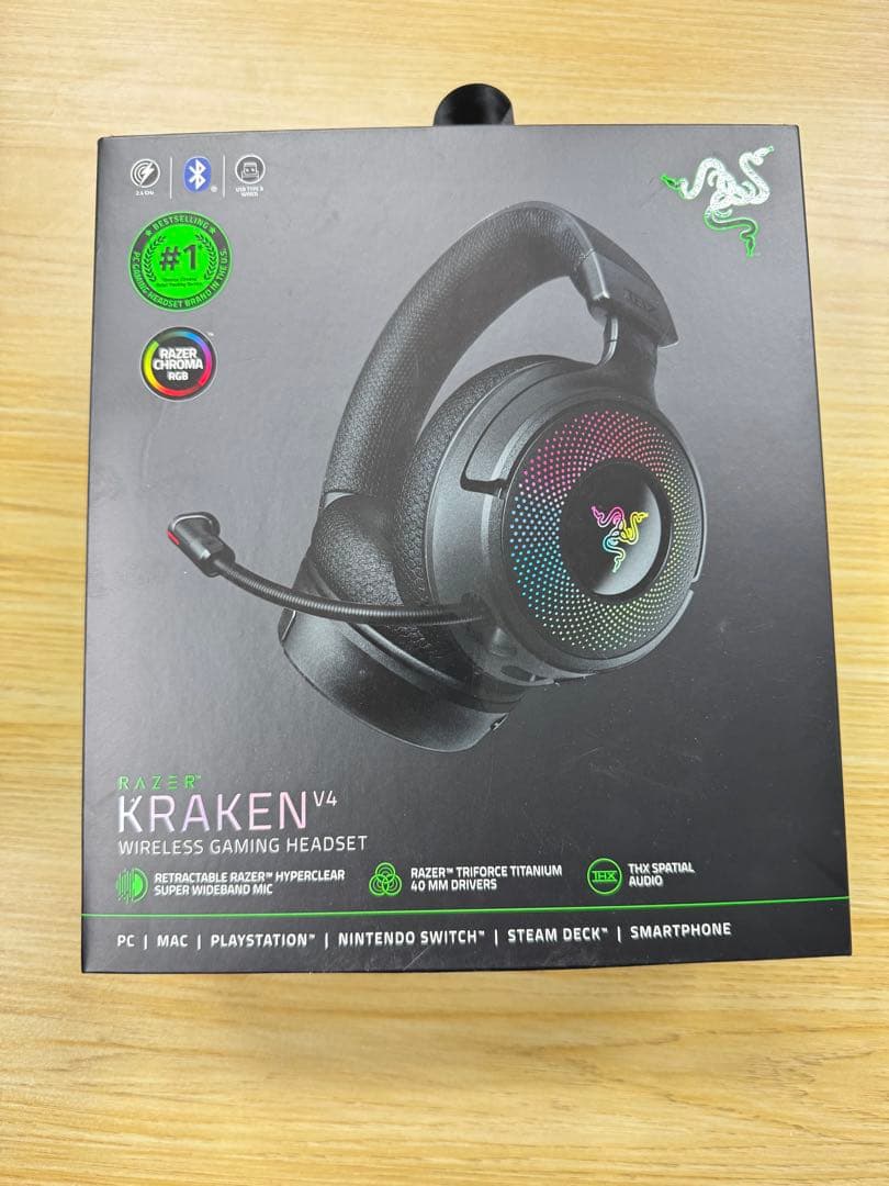 ま*い様 Razer Kraken V4 ワイヤレスゲーミングヘッドセット⚠️付