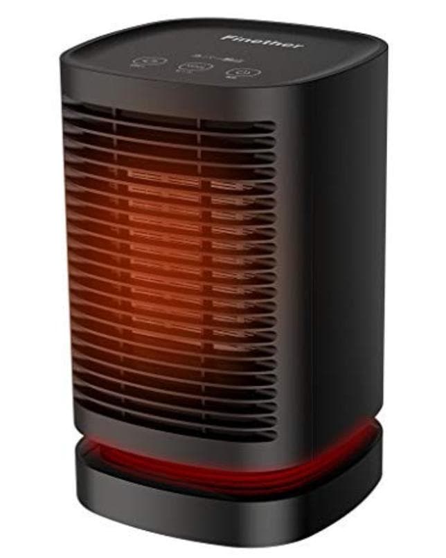 【新品】電気ヒーター　首振り機能付き　コンパクト