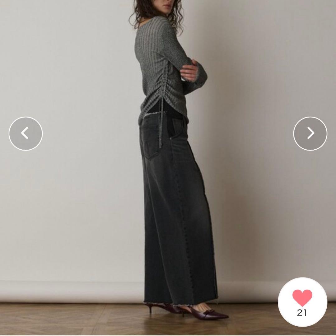 美品Diagram コンビデニムワイドパンツ