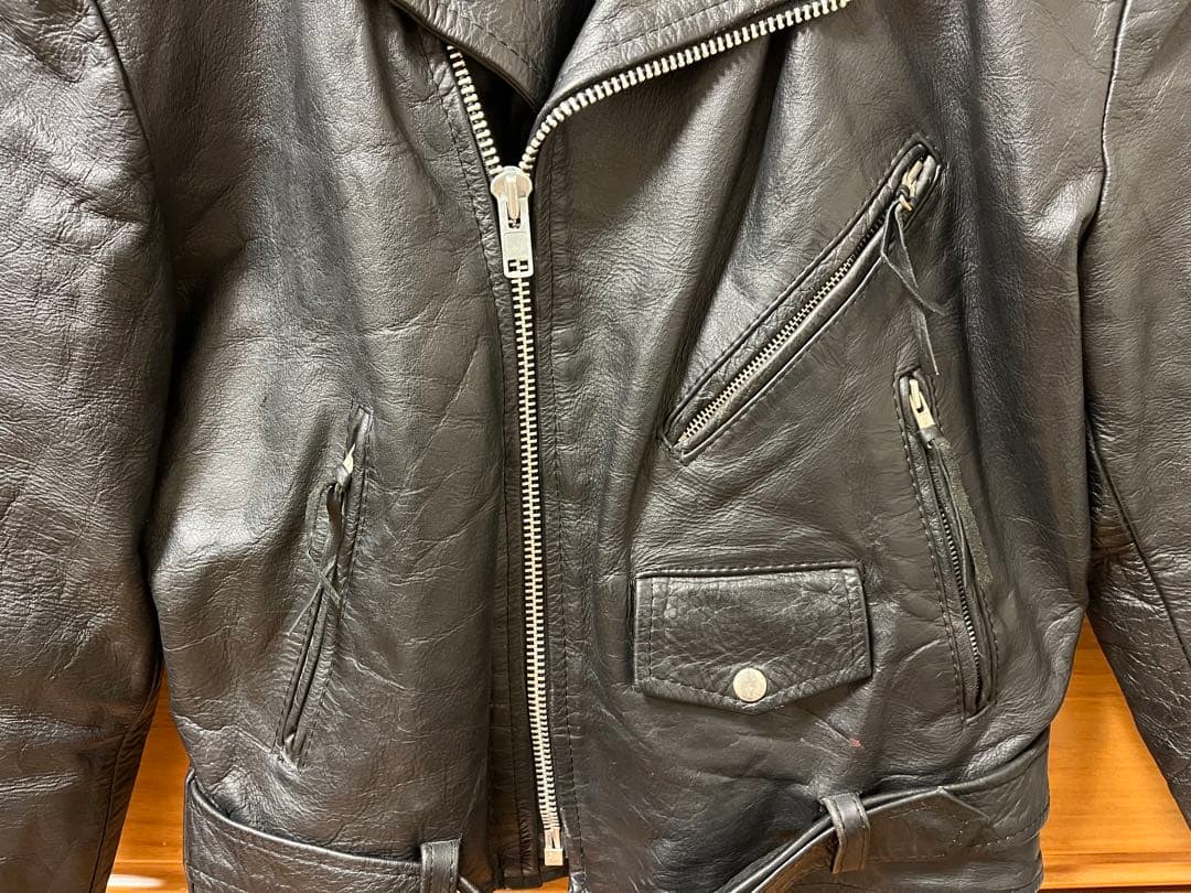 WILSONS LEATHER ダブルライダースジャケット　ブラック　メンズ　M