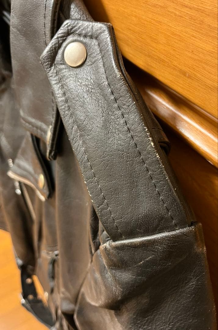 WILSONS LEATHER ダブルライダースジャケット　ブラック　メンズ　M