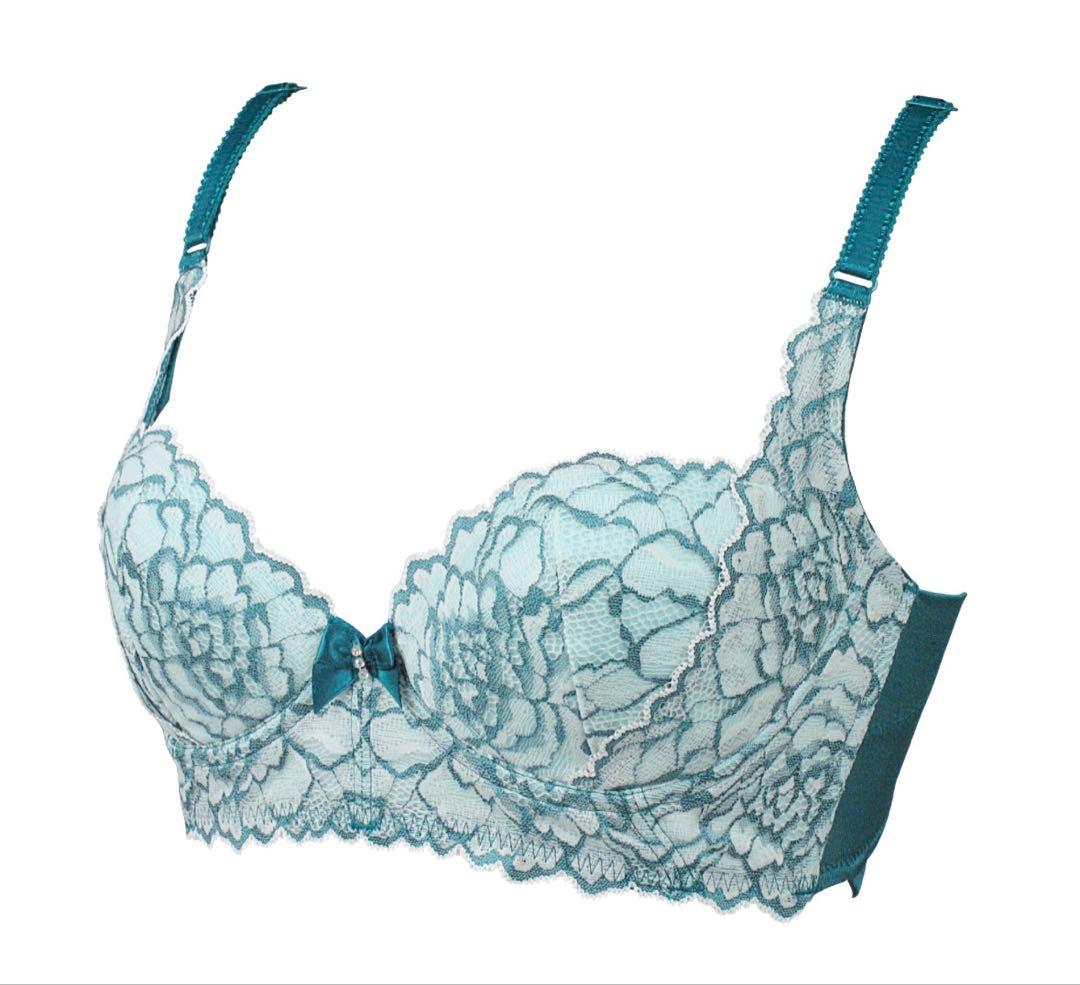 新品未使用　ラヴィエール　ヴェールブルー　D65 四段ホック美姿勢特許ブラジャー