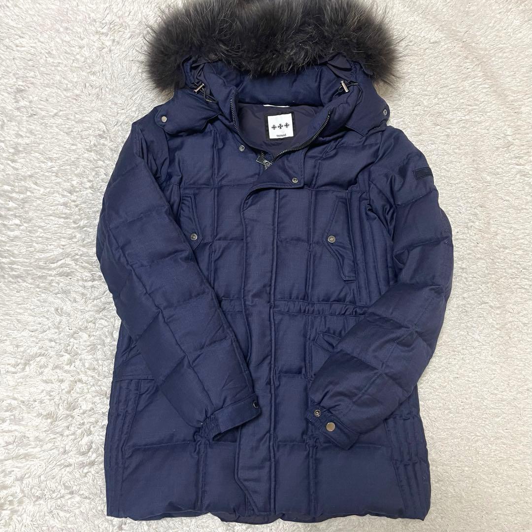 TATRAS タトラス 3way ダウンジャケット L シルク混 ラクーンファー