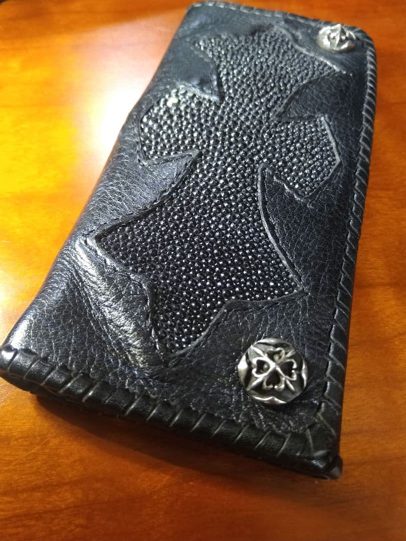 A＆G Cross Design Long Leather Wallet希少品☆
