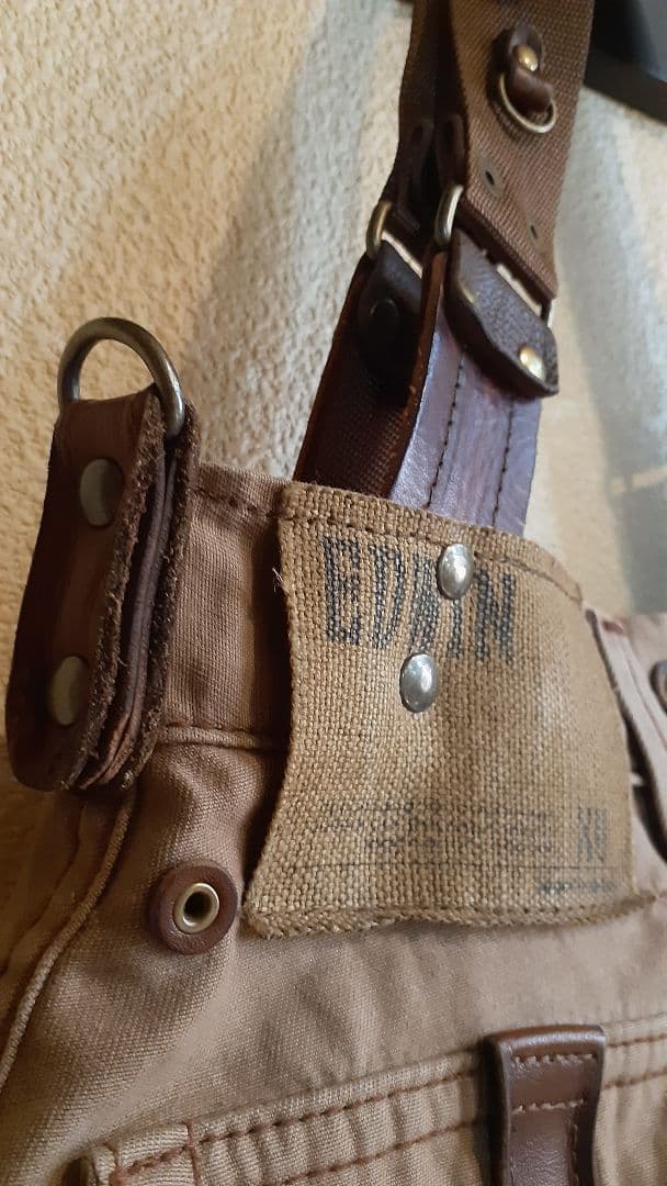 デニムリメイク★★★ MILITARY VINTAGE トートショルダー&腰袋付